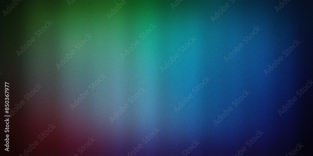 Obraz premium A soft gradient background transitioning smoothly through various shades of green, blue, and purple, creating a calm and vibrant atmosphere. Perfect for design projects, presentations, and digital art