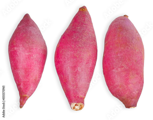Sweet potato isolated on the white background