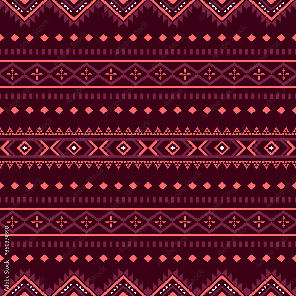 Ancient echoes Aztec geometric seamless patterns southwest Navajo Native American tribal ethnic colorful for textile printing Ancient echoes Aztec geometric seamless patterns southwest Navajo Native American tribal ethnic colorful for textile printing