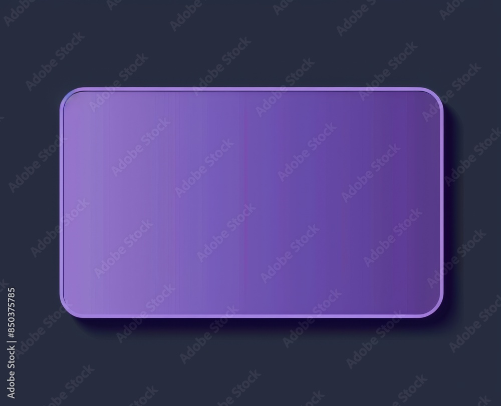 Abstract purple rectangular card with rounded corners on dark background Abstract purple rectangular card with rounded corners on dark background
