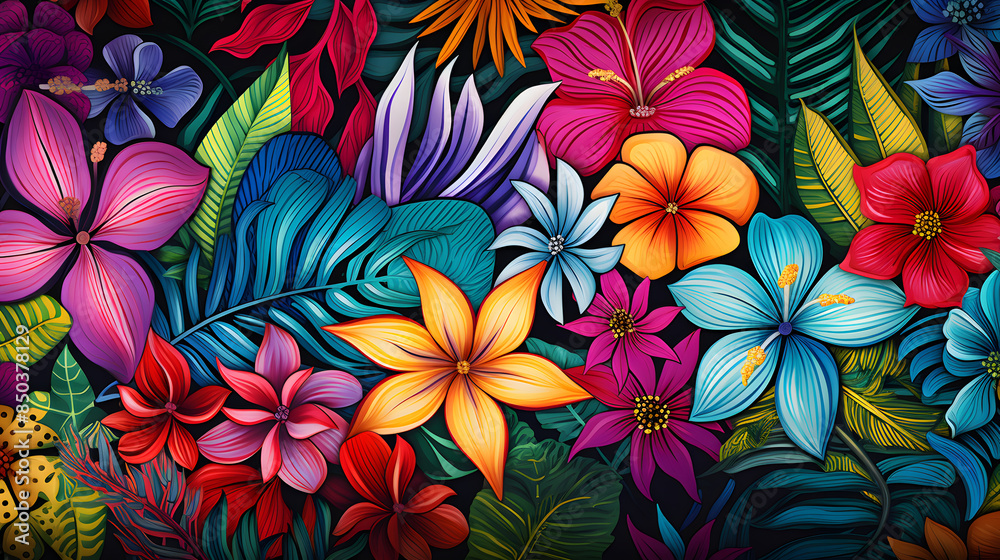 abstract tropical leaf vector illustration abstract tropical leaf vector illustration