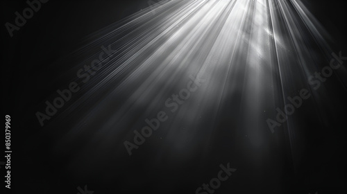 Acrylic background on white canvas, in gray and black colors,abstract black and white background with some smooth lines and highlights in it,Bright glowing light explodes on a transparent background  © samar