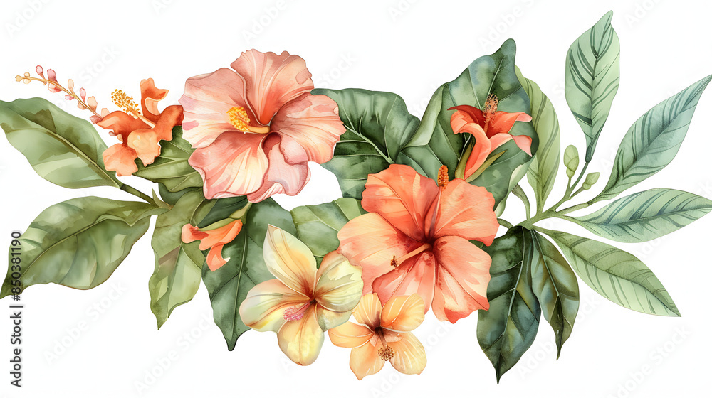 abstract tropical leaf vector illustration abstract tropical leaf vector illustration