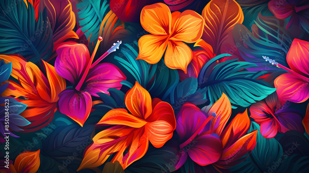abstract tropical leaf vector illustration abstract tropical leaf vector illustration