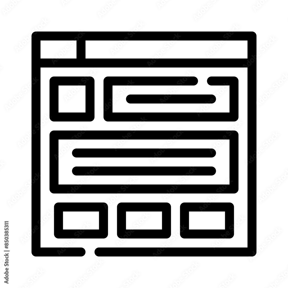 browser line icon browser line icon