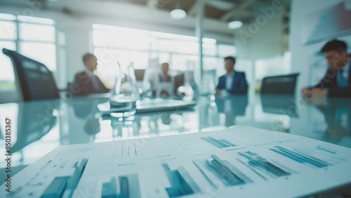 Business team meeting, center office, digital, modern, communication, connection, business room for present project and the meeting room, financial, city, technology, network, building