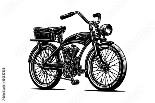 bicycle isolated on white, silhouette bicycle black and white, new bicycle 2024, vector bicycle design 2024