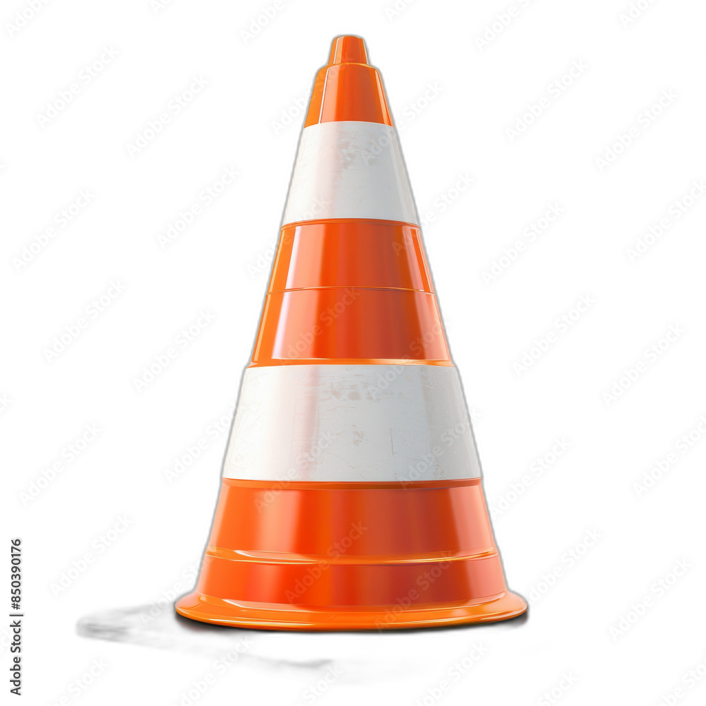 Traffic cone on transparent background, PNG Traffic cone on transparent background, PNG