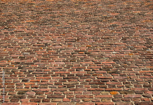 Brick texture and stone background
