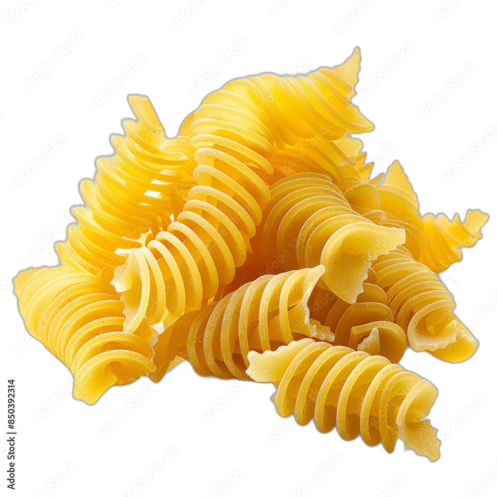 Pasta with a transparent background on a rough surface, PNG
