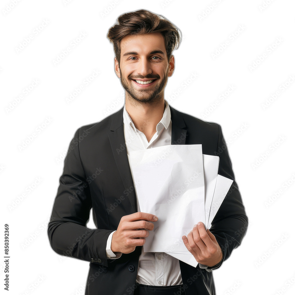An isolated transparency background with a portrait of a businessman, PNG An isolated transparency background with a portrait of a businessman, PNG