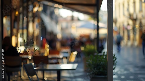 Wallpaper Mural The open cafe in the square : Generative AI Torontodigital.ca
