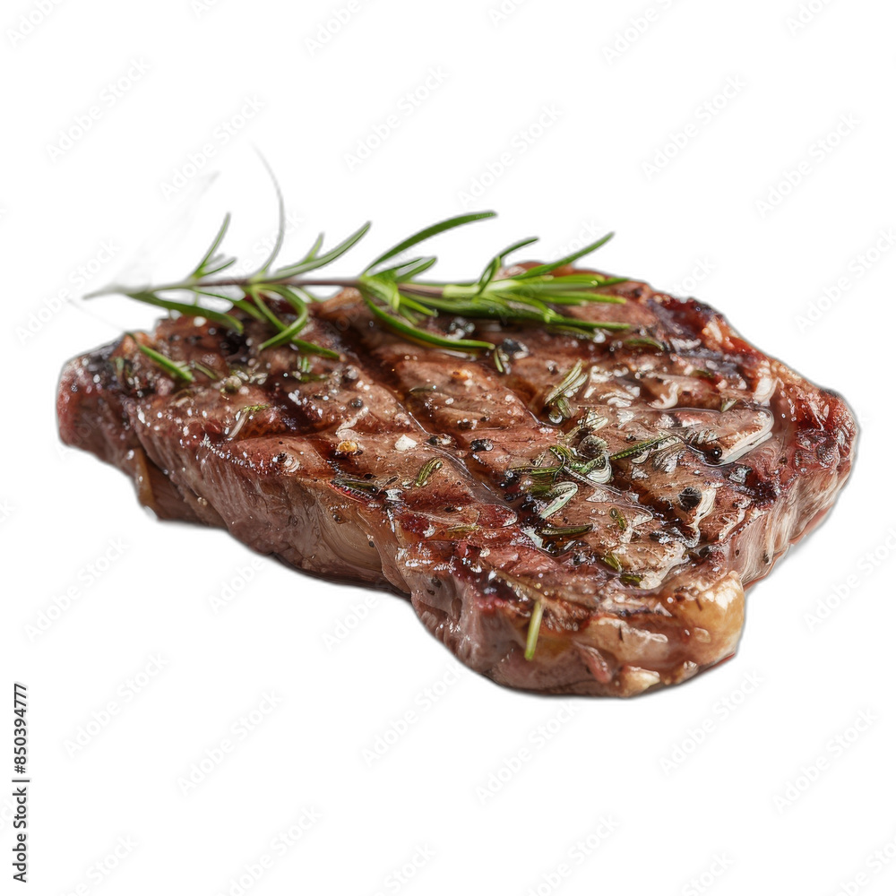 The transparent background of a grilled T-bone steak The transparent background of a grilled T-bone steak