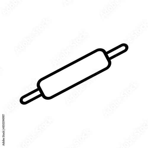 Rolling pin line icon vector