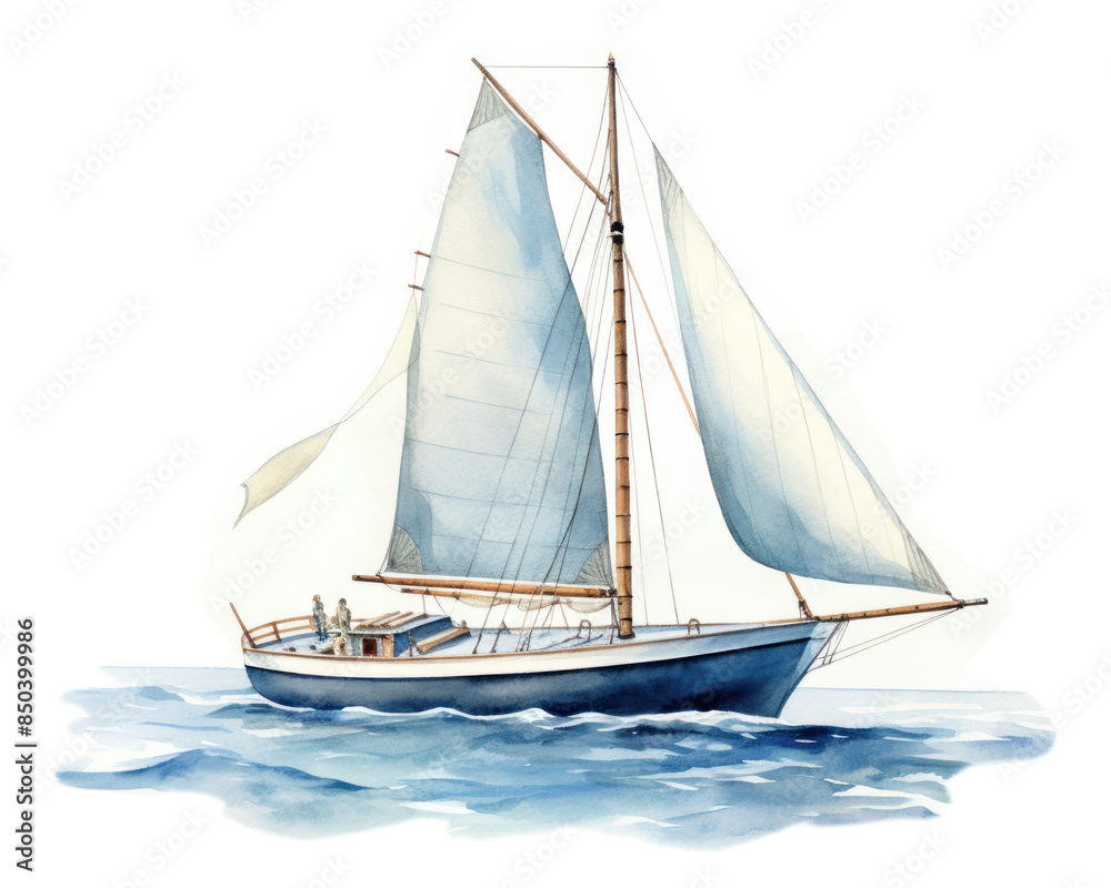 Fototapeta premium PNG Sailboat watercraft vehicle yacht.