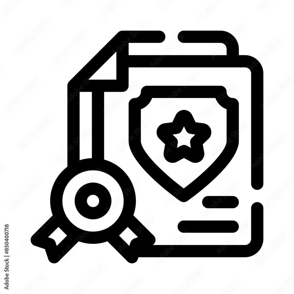 police badge line icon police badge line icon