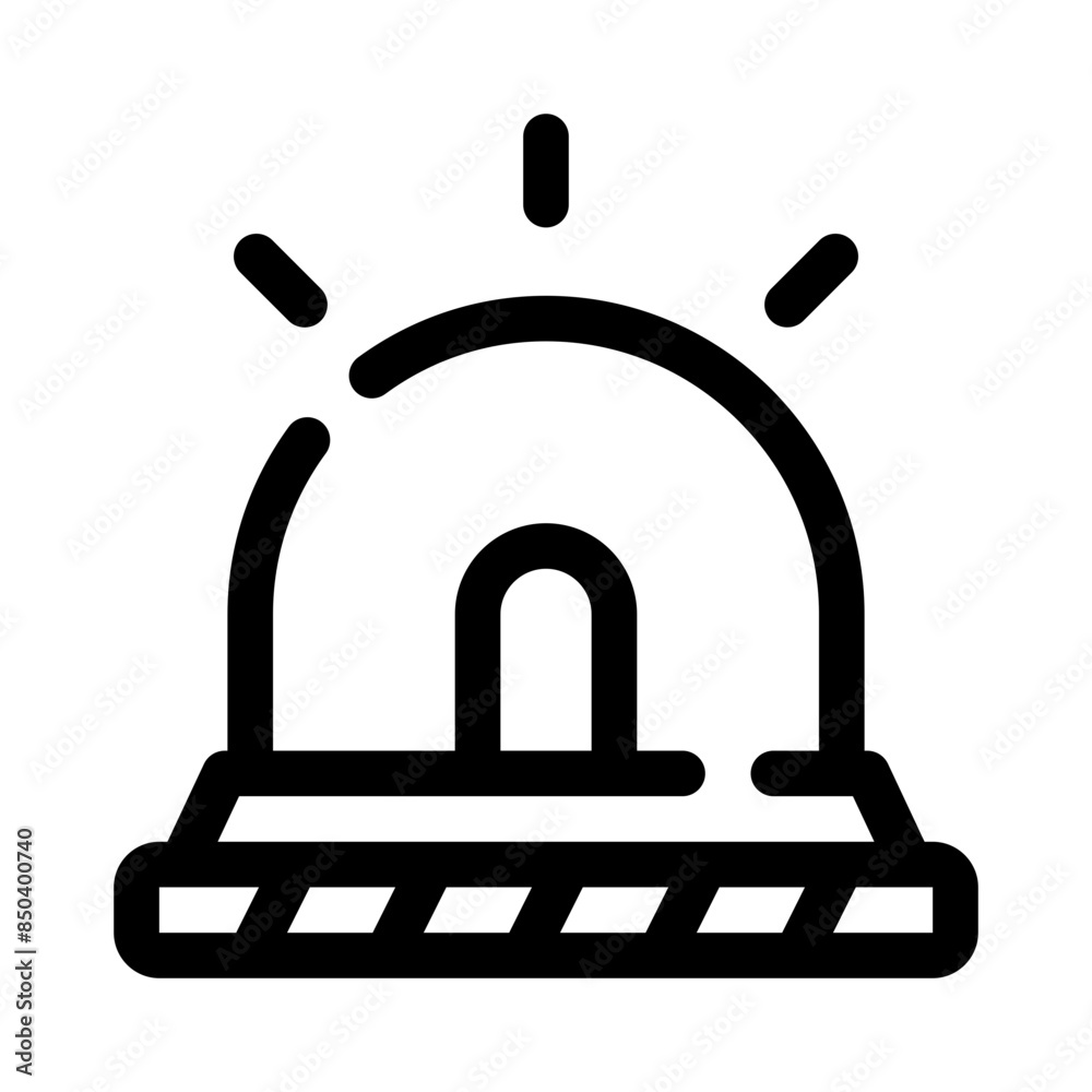 Siren line icon Siren line icon