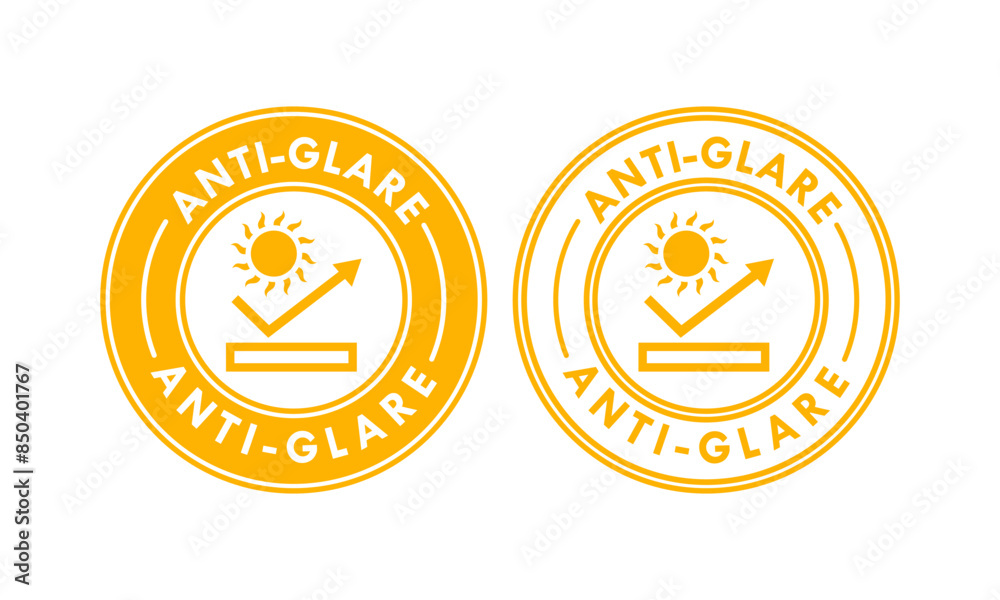 Anti glare design logo template illustration Anti glare design logo template illustration