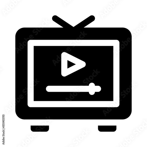 video player glyph icon