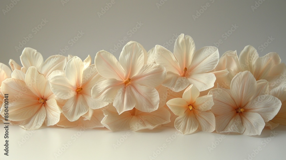 Naklejka premium Delicate Pink Flowers in Soft Light