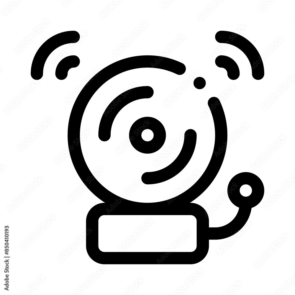 fire alarm line icon fire alarm line icon