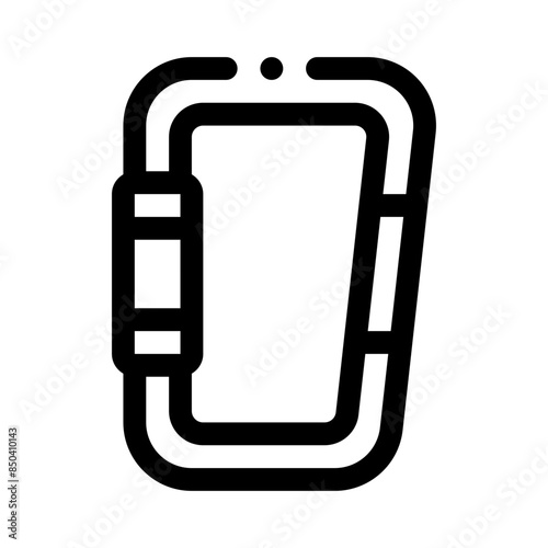 carabiner line icon