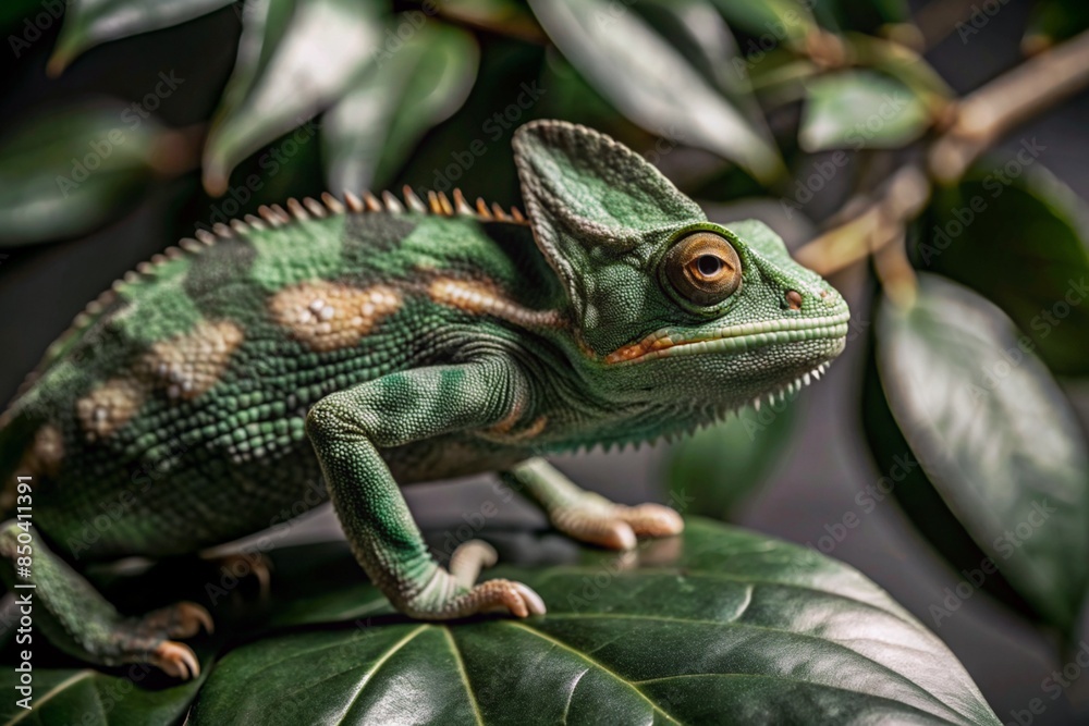 Fototapeta premium iguana on a tree