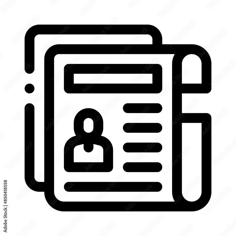 profile line icon profile line icon