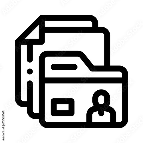 folder line icon