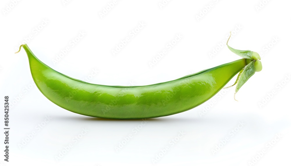 Green Pea Vegetable Bean Isolated on White Background Green Pea Vegetable Bean Isolated on White Background