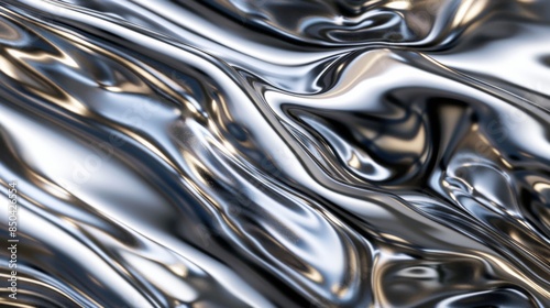 Abstract texture of liquid metal