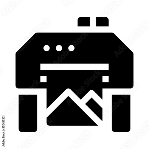 plotter glyph icon