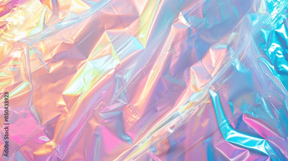 A close-up shot of a shiny metal material