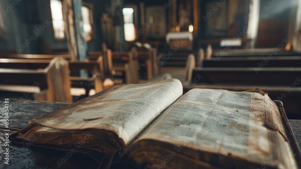 Old Journal with Testimonial of Faith in Chapel Old Journal with Testimonial of Faith in Chapel