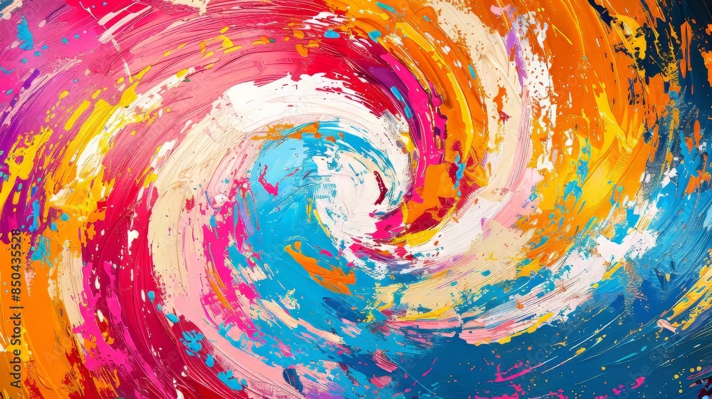 Abstract Swirling Colors Painting Abstract Swirling Colors Painting