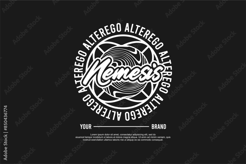 nemesis streetwear urban fashion template for printing	