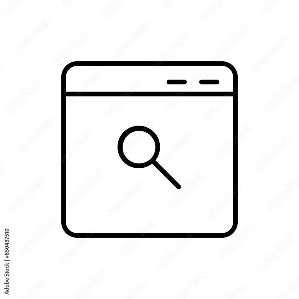 search page line icon search page line icon