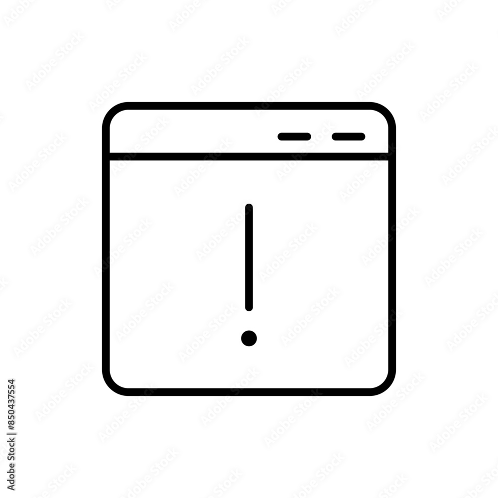 warning line icon warning line icon