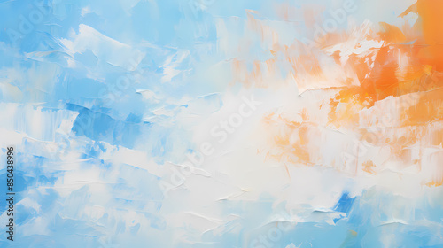 Wallpaper Mural Abstract blue and orange painting texture background Torontodigital.ca