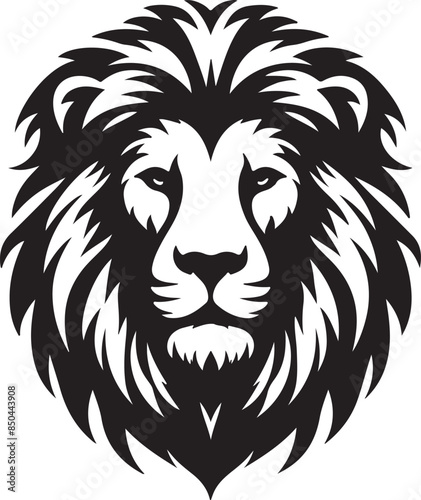 lion head vector silhouette