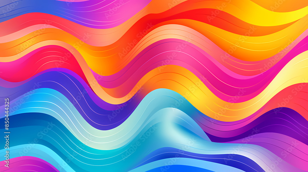 Obraz premium Abstract colorful waves
