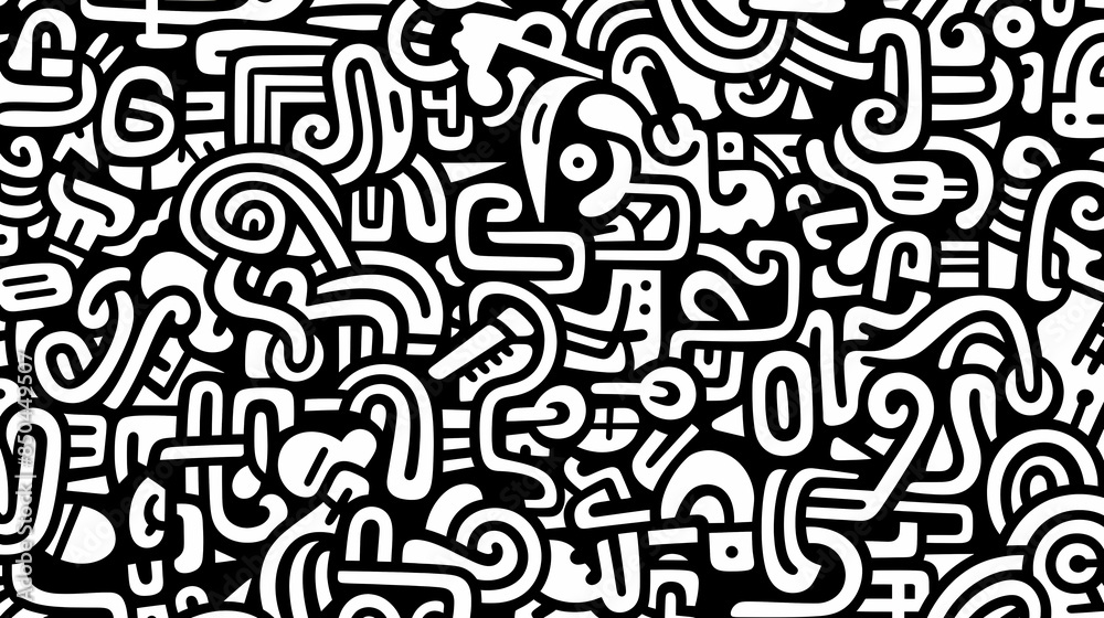 Abstract graffiti art pattern Abstract graffiti art pattern