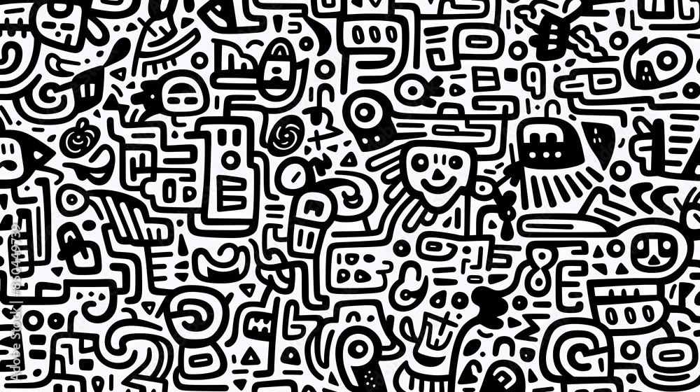 Abstract graffiti art pattern Abstract graffiti art pattern