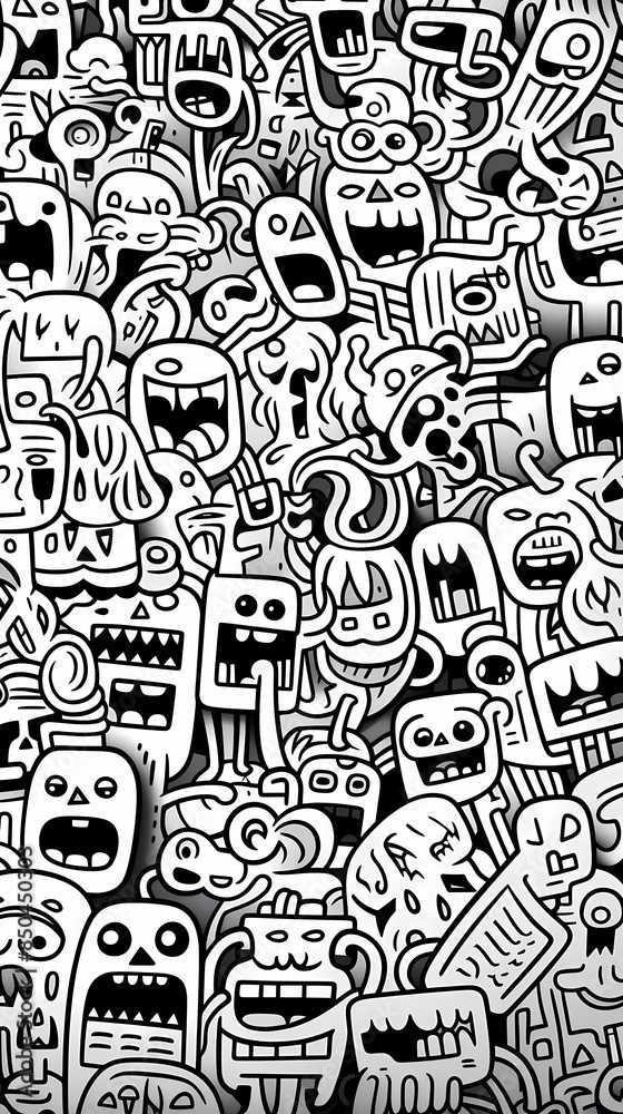 Abstract graffiti art pattern Abstract graffiti art pattern