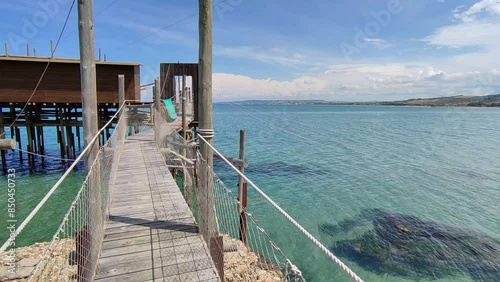 Vasto Marina - Panoramica della baia dal Trabocco di Trave photo