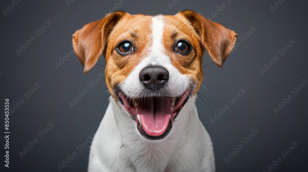 A dog with a big smile on its face A dog with a big smile on its face