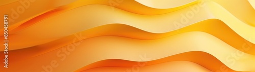 Curve paper background, orange and yellow background, 3d rendering.computer digital background