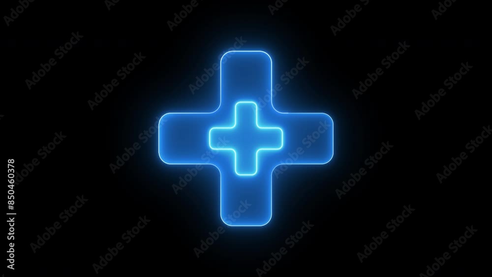 Glowing neon line animated plus icons for positive thinking and medical such as self-care, optimist, be loved, healthy lifestyle, happiness, positive mindset or healthcare insurance symbol concept. Glowing neon line animated plus icons for positive thinking and medical such as self-care, optimist, be loved, healthy lifestyle, happiness, positive mindset or healthcare insurance symbol concept.