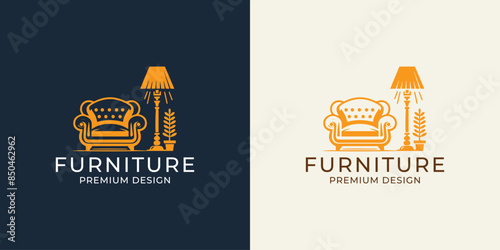 home design inspiration logo design, home sofa, minimalist chair