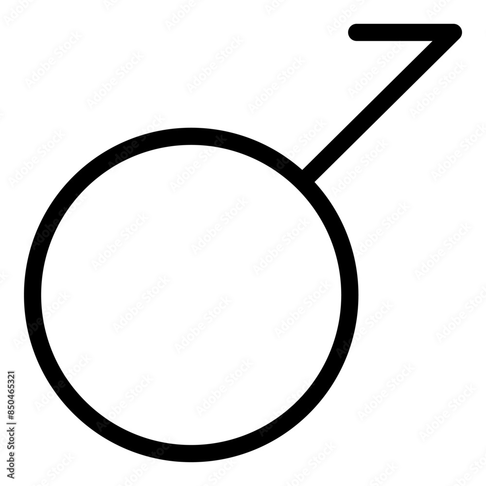 Demiboy icon. Isolated on white background. Vector illustration